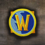 World of Warcraft Logo Stickerei Aufbügeln / Klettverschluss